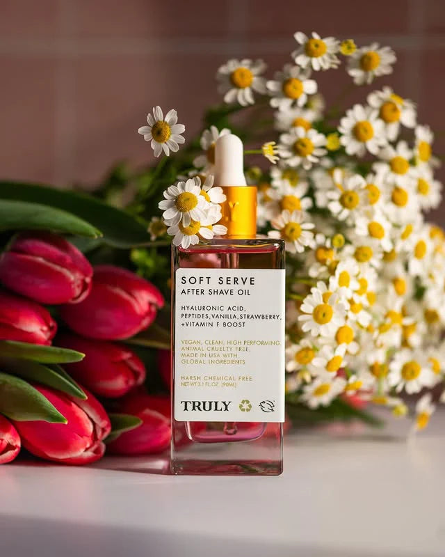 👉 ✨ Truly Aceite corporal Rosas Eternas - 💧 Hidratación Instantánea + Cero Irritación – ¡La Revolución del After Shave! 🌹🔥